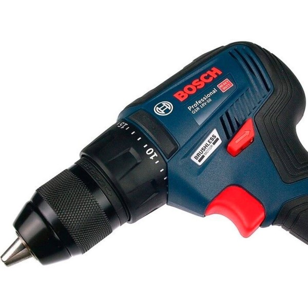 Аккумуляторная дрель-шуруповерт Bosch Professional GSR 18V-50 с 1 акб GBA 18V 2,0 Ah, 1 акб GBA 18V 5,0 A/h, з/п GAL 1880 CV