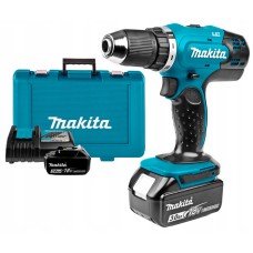 Акумуляторний дриль-шурупокрут Makita DDF453RFE в кейсі з 2 АКБ 18 V 3 Ah