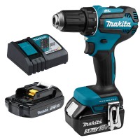 Аккумуляторная дрель-шуруповерт Makita DDF485FYX3 с 2 акб 18В 3Ah и 1.5Ah, з/у в картоне