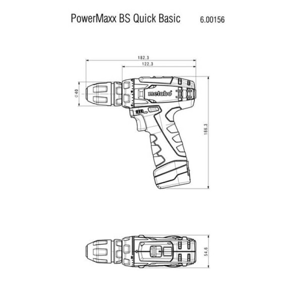 Аккумуляторная дрель-шуруповерт Metabo PowerMaxx BS Quick без акб