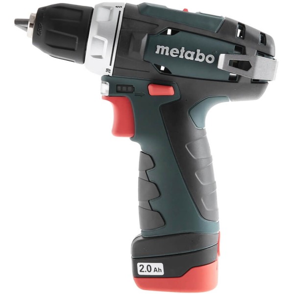 Аккумуляторная дрель-шуруповерт Metabo PowerMaxx BS Basic в картоне с 2 акб Li-Power 12 V 2.0 Ah, з/у LC 12