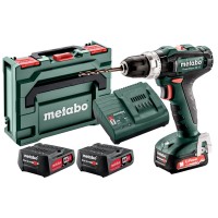 Аккумуляторный ударный шуруповерт Metabo PowerMaxx SB 12, 2x2.0 Ah, з/у SC 30, кейс MetaBox