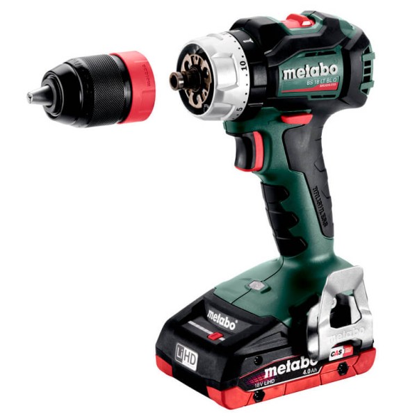 Аккумуляторная дрель-шуруповерт Metabo BS 18 LT BL Q, 2x4.0 Ah LiHD, ASC 55, MetaBox