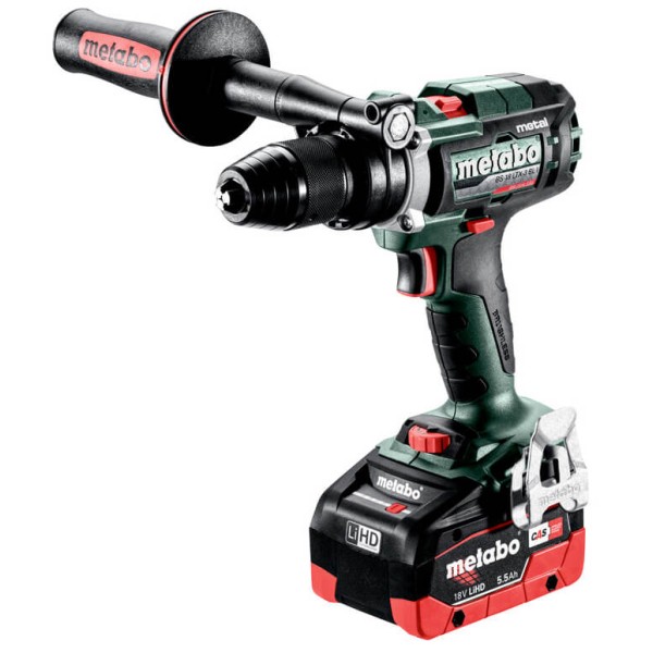 Аккумуляторная дрель-шуруповерт Metabo BS 18 LTX-3 BL I Metal в MetaBox с 2 акб LiHD 18 V 5.5 Ah, з/у ASC 145