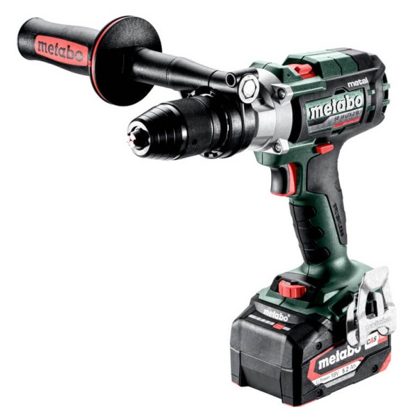 Аккумуляторная ударная дрель-шуруповерт Metabo SB 18 LTX-3 BL I Metal в MetaBox с 2 акб Li-Power 18 V 5.2 Ah, з/у ASC 55