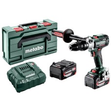 Аккумуляторная ударная дрель-шуруповерт Metabo SB 18 LTX-3 BL I Metal в MetaBox с 2 акб Li-Power 18 V 5.2 Ah, з/у ASC 55