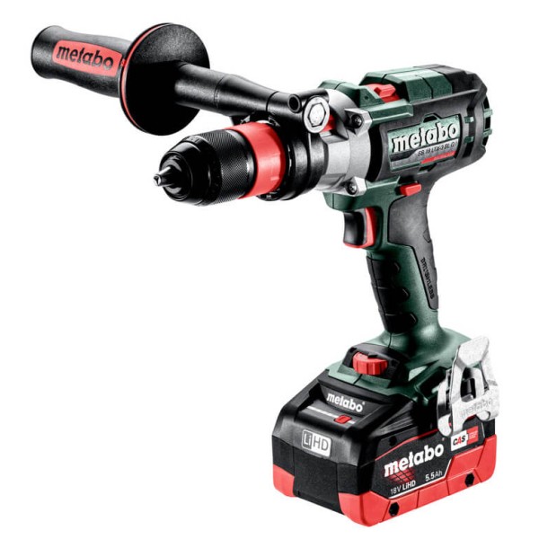 Аккумуляторная ударная дрель-шуруповерт Metabo SB 18 LTX-3 BL Q I в MetaBox с 2 акб LiHD 18 V 5.5 Ah, з/у ASC 145