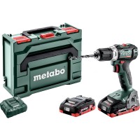 Аккумуляторная дрель-шуруповерт Metabo BS 18 L BL, с 2 акб LiHD 4 Ah, з/у ASC 55, в кейсе MetaBox 145