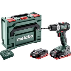 Аккумуляторная дрель-шуруповерт Metabo BS 18 L BL, с 2 акб LiHD 4 Ah, з/у ASC 55, в кейсе MetaBox 145