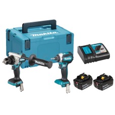 Набор аккумуляторных инструментов Makita DLX2432TJ, 2 акб 5 Ah, з/у DC18RC, кейс Makpac