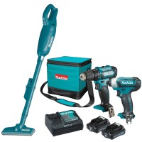 Набор дрель Makita DF333, гайковерт Makita CLX224SA, пылесос Makita CL106FDZ, 2 акб 2 Ah, з/у