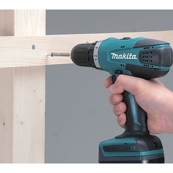 Набор шуруповерт Makita DHP 453 RFX8, адаптер для одежды и одеял Makita CXT 12 В, акб 3 Ah, з/у