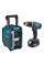 Набор шуруповерт Makita DHP453RFX8 и радиоприемник Makita MR006GZ, без акб, з/у