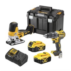Набор из двух аккумуляторных инструментов DeWALT DCK298P2T, 2 акб 5 Ah, з/у, в кейсе