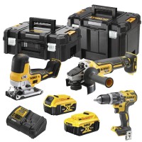 Набор трех аккумуляторных инструментов DeWALT DCK329P2T, 2 акб 5 Ah, з/у, 2 кейса