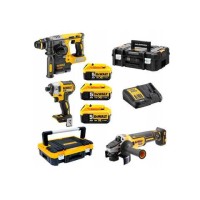 Набор трех аккумуляторных инструментов DeWALT DCK305P3T, 3 акб 5 Ah, з/у, 2 кейса
