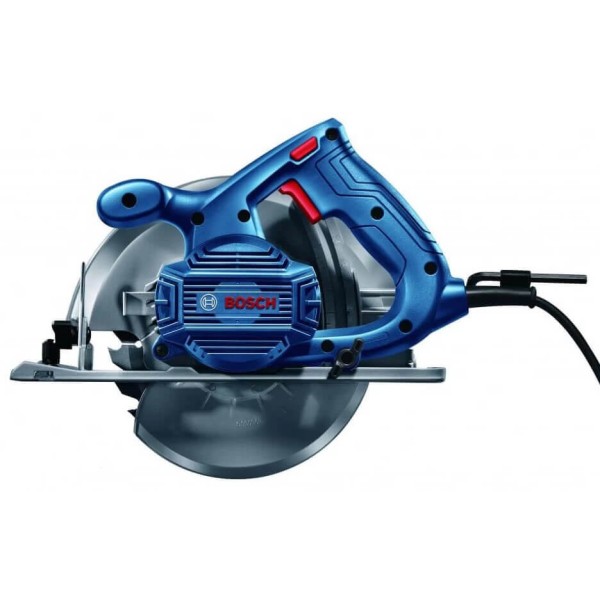 Циркулярна пила Bosch Professional GKS 140 , 1,4 квт, 180-184мм діаметр диска, 20мм посад.діам./ диск Eco for Wood,паралельний упор, ключ (06016B3020)