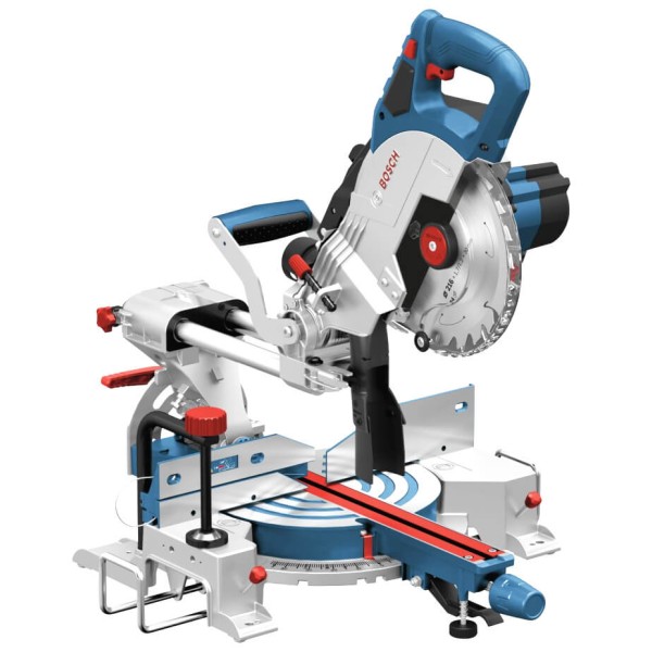 Акумуляторна торцювальна пила Bosch Professional GCM 18V-216 з акб ProCore18V 8.0Ah, пиляльним диском по дереву, пилозбірником