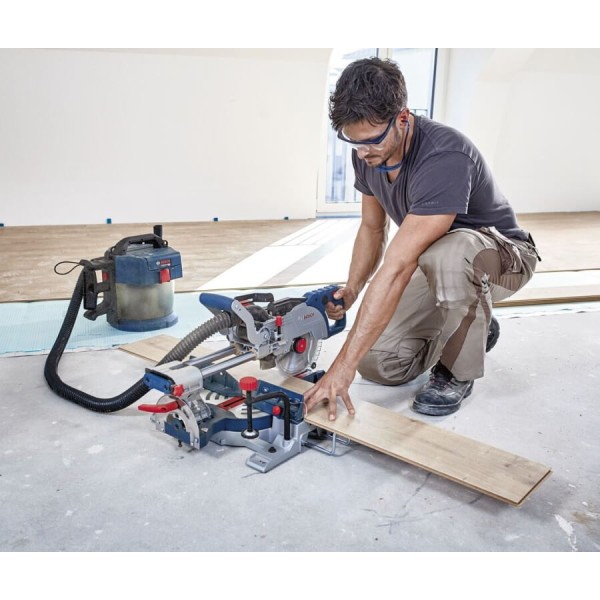 Акумуляторна торцювальна пила Bosch Professional GCM 18V-216 з акб ProCore18V 8.0Ah, пиляльним диском по дереву, пилозбірником