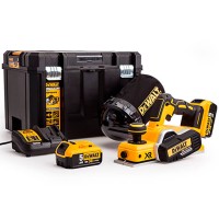 Рубанок акумуляторний DeWALT DCP580P2, 2 акб Li-Ion по 5.0 Ah, з/п в кейсі