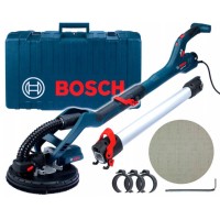 Вакуумна шліфувальна машина (жираф) по гіпсокартону Bosch Professional GTR 550, 550 Вт, 1.1-2.3 м, Constant speed, набір тарілок та шліф.аркушів, валіза (06017D4020)