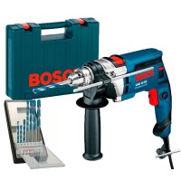 Дрель ударная Bosch Professional GSB 16 RE ЗВП с набором 7 сверл CYL 9 Multi Construction в кейсе