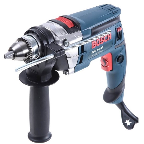 Дриль ударний Bosch Professional GSB 16 RE ЗВП із набором 7 свердел CYL 9 Multi Construction в кейсі