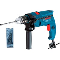 Дрель ударная Bosch Professional GSB 500 с набором 5 сверл