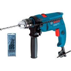 Дрель ударная Bosch Professional GSB 500 с набором 5 сверл