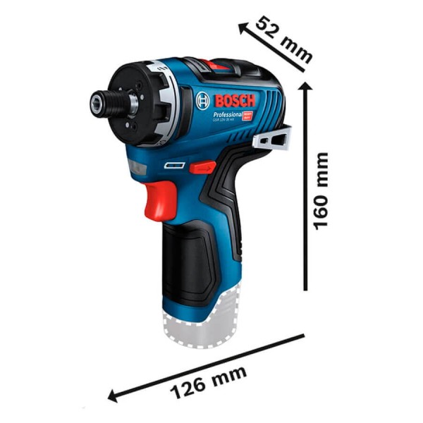 Акумуляторний шуруповерт Bosch Professional GSR 12V-35 HX в картоні без акб і з/п