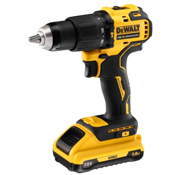 Аккумуляторная ударная дрель-шуруповерт DeWALT DCD709L2T бесщеточная, 2 акб 3 Ah, з/у, в чемодане TSTAK