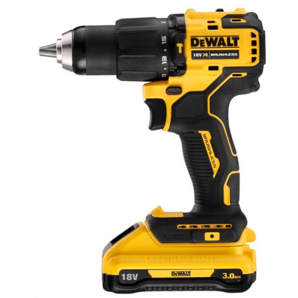Аккумуляторная ударная дрель-шуруповерт DeWALT DCD709L2T бесщеточная, 2 акб 3 Ah, з/у, в чемодане TSTAK