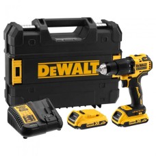 Акумуляторний ударний дриль-шуруповерт DeWALT DCD709D2T безщітковий, 2 акб 2 Ah, з/п, у валізі TSTAK