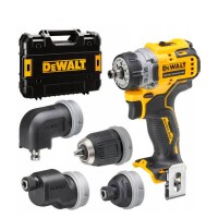 Акумуляторний дриль-шуруповерт DeWALT DCD703NT безщітковий, зі змінними насадками, без акб і з/п