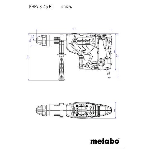 Перфоратор Metabo KHEV 8-45 BL