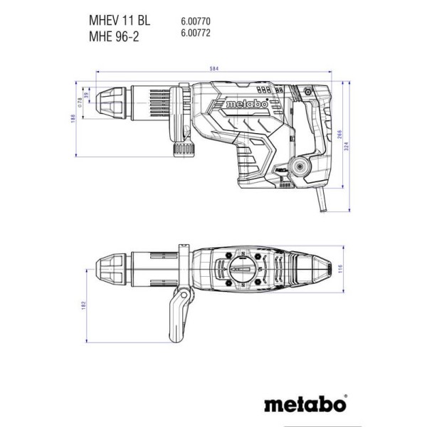 Отбойный молоток Metabo MHEV 11 BL