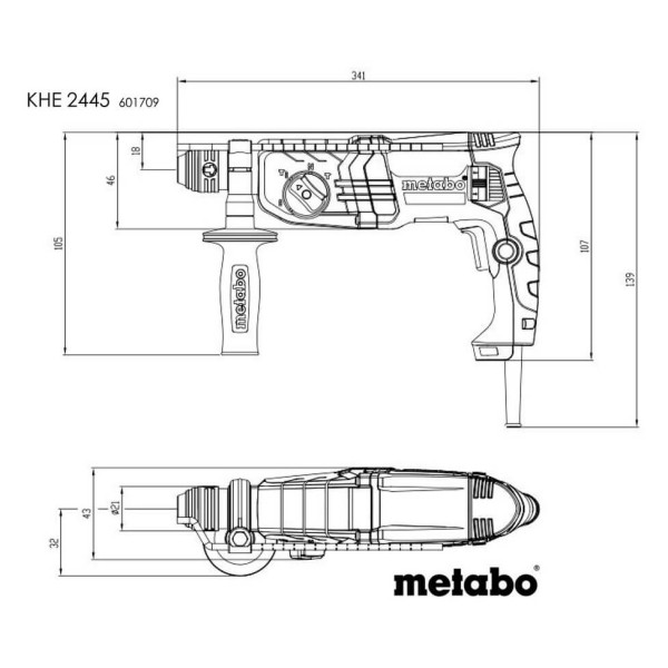 Перфоратор Metabo KHE 2445