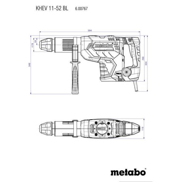 Перфоратор Metabo KHEV 11-52 BL