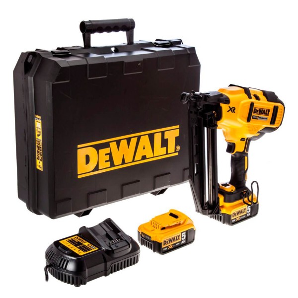 Пістолет цвяхозабивний акумуляторний DeWALT DCN660P2, 2 акб Li-Ion XR по 5.0 Ah, з/п в кейсі