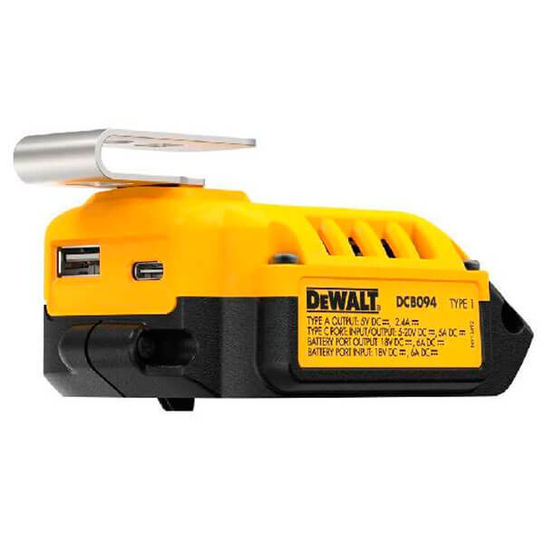 Адаптер USB зарядного пристрою DeWalt DCB094K