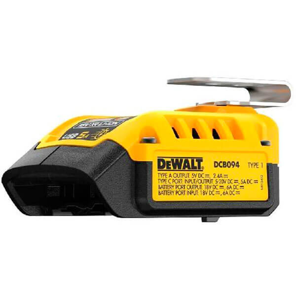 Адаптер USB зарядного пристрою DeWalt DCB094K