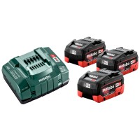 Базовый комплект Metabo 18V LiHD 3 акб 5.5 Ah, ASC 145