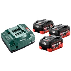 Базовый комплект Metabo 18V LiHD 3 акб 5.5 Ah, ASC 145