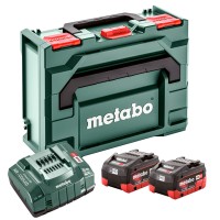 Базовый комплект Metabo LiHD 5,5 Ah, 18 В (2 АКБ) + metaBOX 145