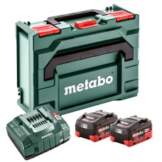 Базовый комплект Metabo LiHD 5,5 Ah, 18 В (2 АКБ) + metaBOX 145