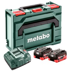 Базовый комплект Metabo 2 аккум. LiHD 8,0 А·г + ASC 145 + metaBOX 145