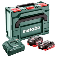 Базовый комплект Metabo LiHD 1 аккум. 4,0 А·ч + 1 аккум. 5,5 А·ч + ASC 55 + metaBOX 145