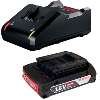 Стартовий набір Bosch Professional: акумулятор GBA 18V 2.0Ah M-B та зарядний пристрій GAL 18V-40