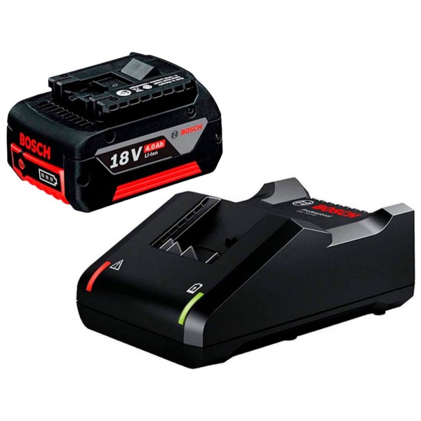 Стартовый набор Bosch: аккумулятор GBA 18V 4.0Ah и зарядное устройство GAL 18V-40