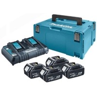 Набір з 4 акумуляторів LXT Makita BL1840B 18 В 4 Аh, з/п DC18RD, кейс